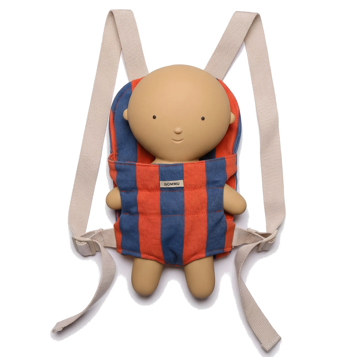 We are gommu poppendraagzak big stripe navy-red 3 jr+