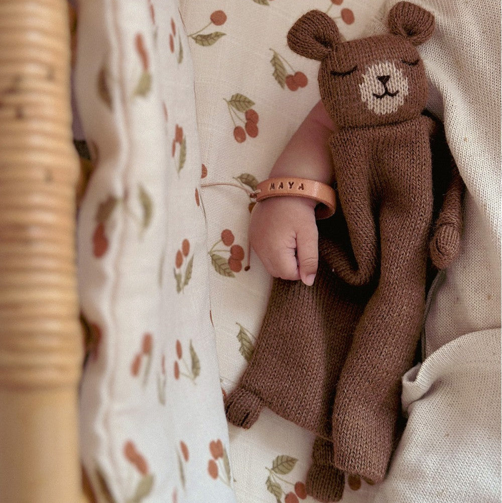 Main Sauvage knuffeldoekje teddy nut knit