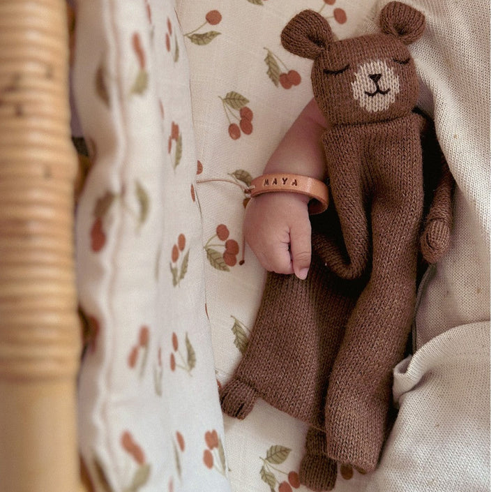 Main Sauvage knuffeldoekje teddy nut knit