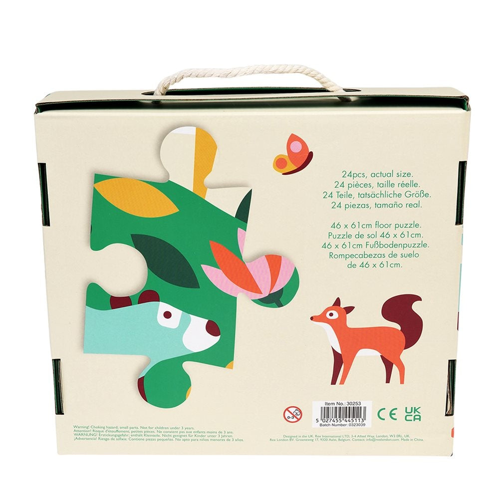 REX London vloerpuzzel woodland 3 jr+ / 24 stks karton