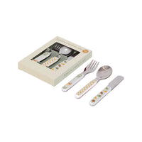 Petit Monkey bestekset animal cradle dove blue