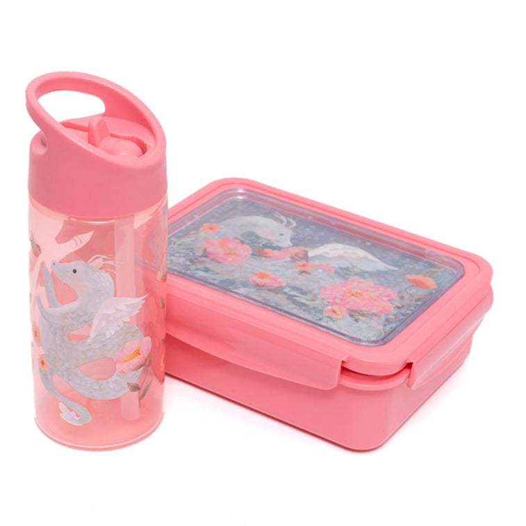 Petit Monkey drinkfles fairytale dragon peony pink 8719244226566