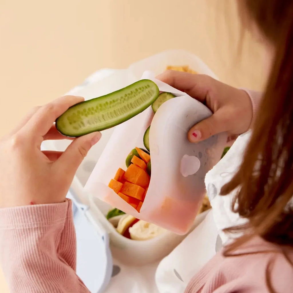 B.box herbruikbare lunchzak berry 100% siliconen