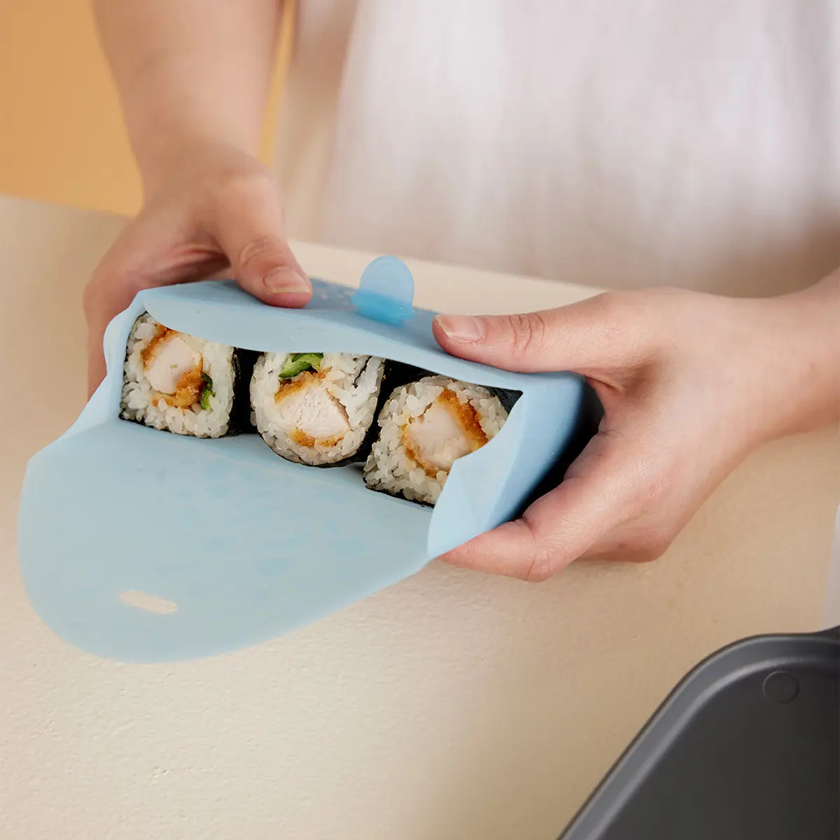 B.box herbruikbare lunchzak ocean 100% siliconen