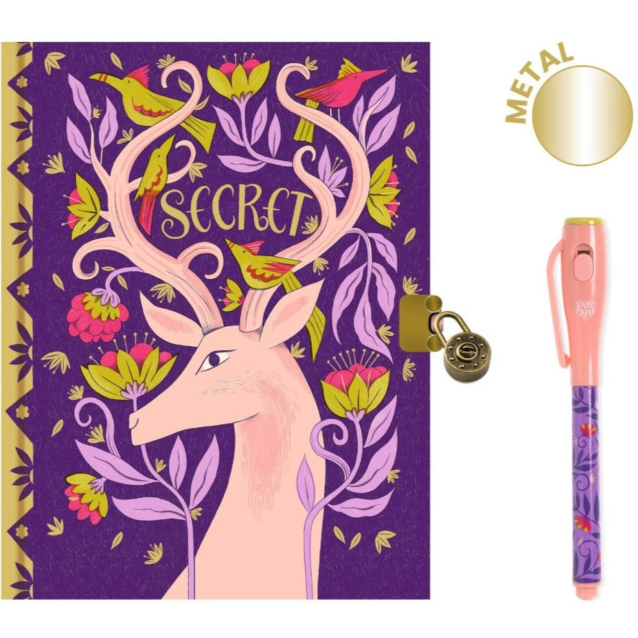 DJECO dagboek slot en magische pen Melissa A5