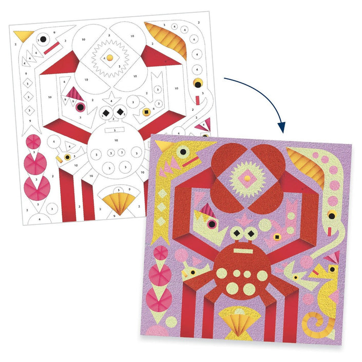 DJECO gekleurd zand glow in the dark Sea 5-8 jr+