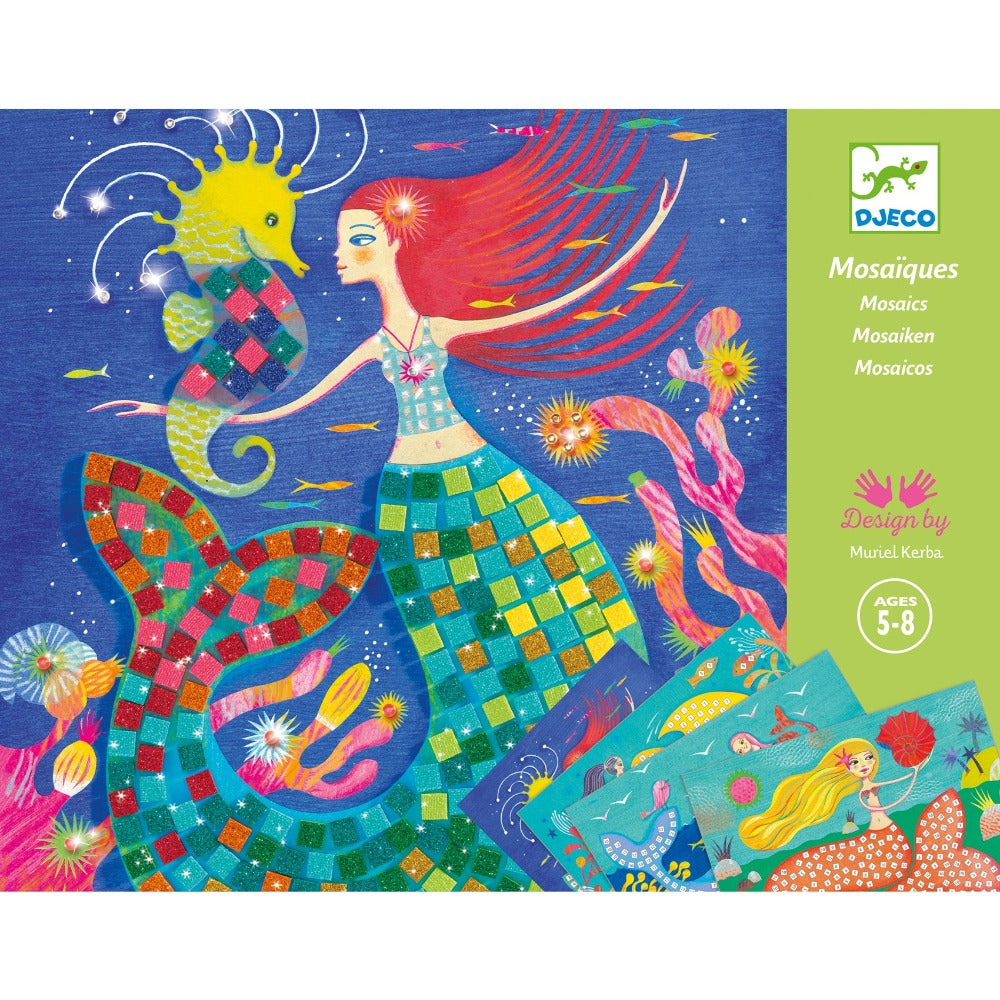 DJECO glitter mozaiek zeemeermin 7 jr+
