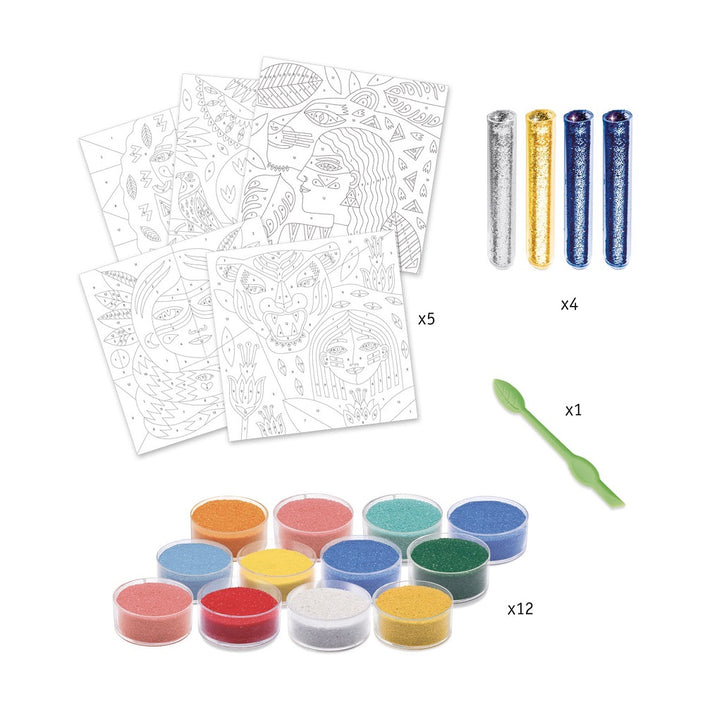 DJECO glitter zand animal totem 8 jr+