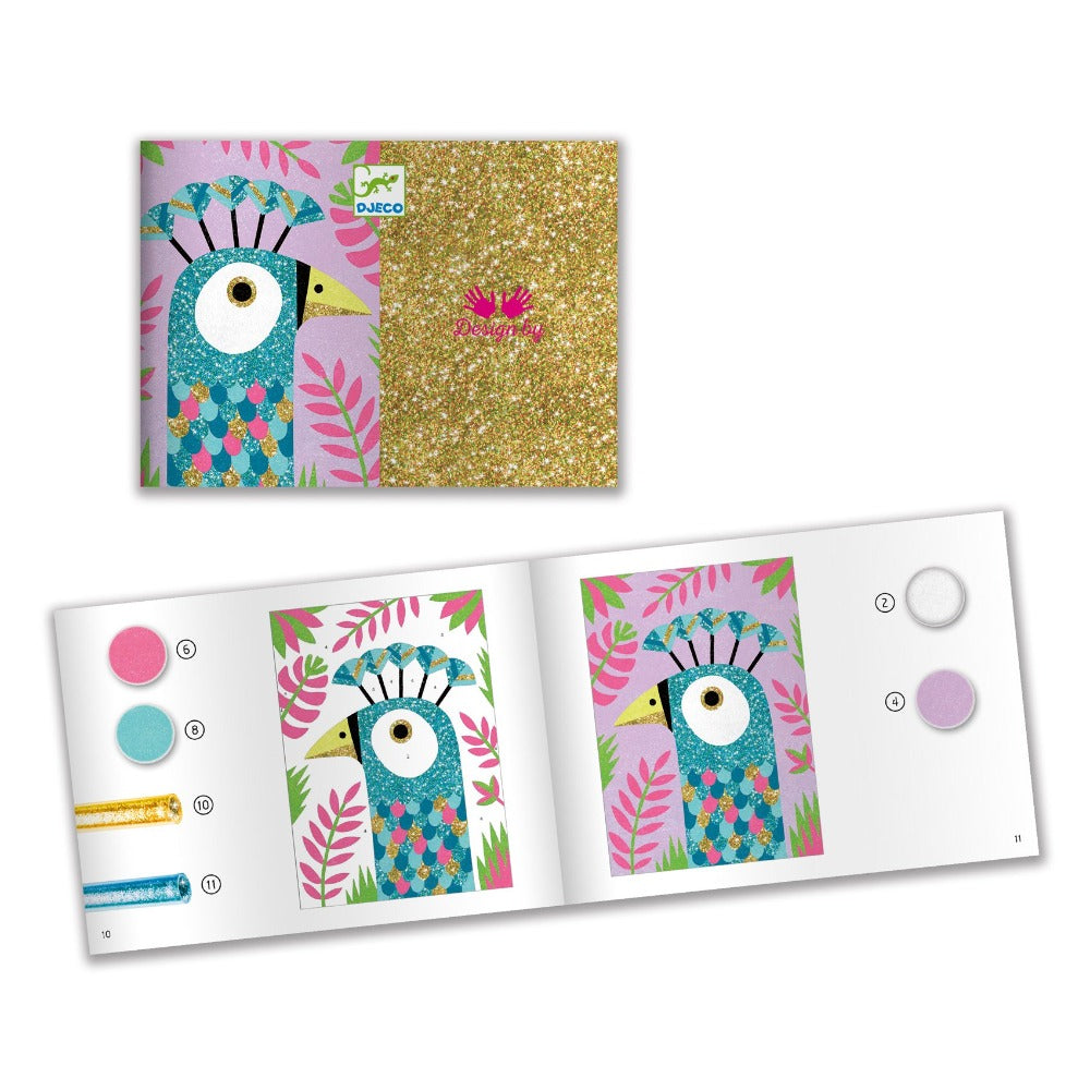 DJECO glitter zand vogels 7 jr+