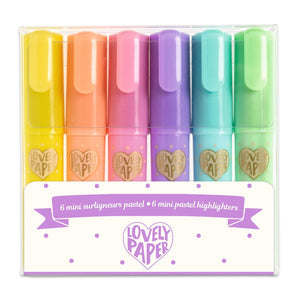 DJECO mini markers pastel 6 stks 6jr+
