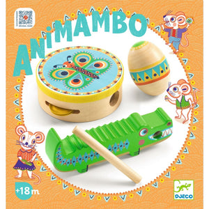 DJECO muziekinstrumenten set percussie animambo 18 mnd+
