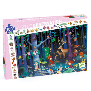 DJECO observatie puzzel La foret enchantee  5 jr+/ 100 stks