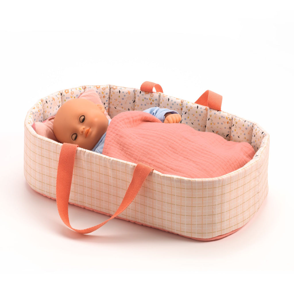 DJECO poppendraagmand Pink Lines 1.5 jr+ kopen