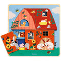 DJECO puzzel 3 lagen chez moo 18 mnd