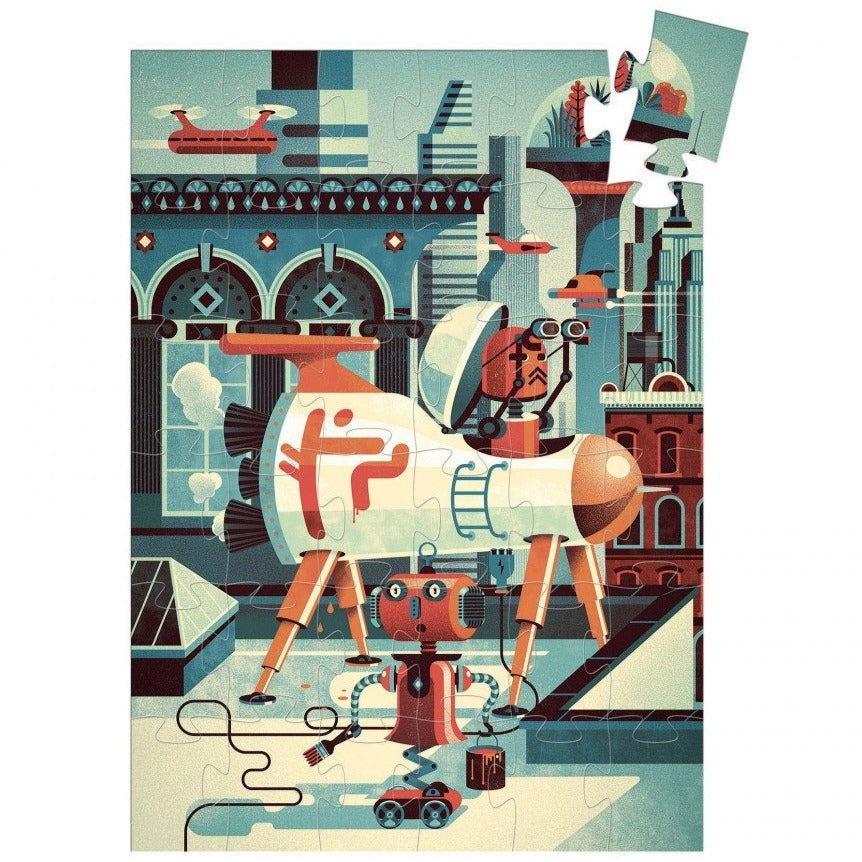 DJECO puzzel Bob de robot 4 jr+ / 36 stks