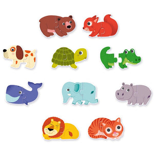 DJECO puzzel duo animals 2 jr+