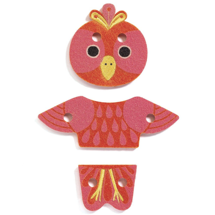 DJECO rijgdieren Feltimix 2 jr+