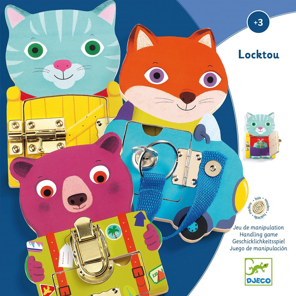 DJECO slotjes leren Locktou 3 jr+