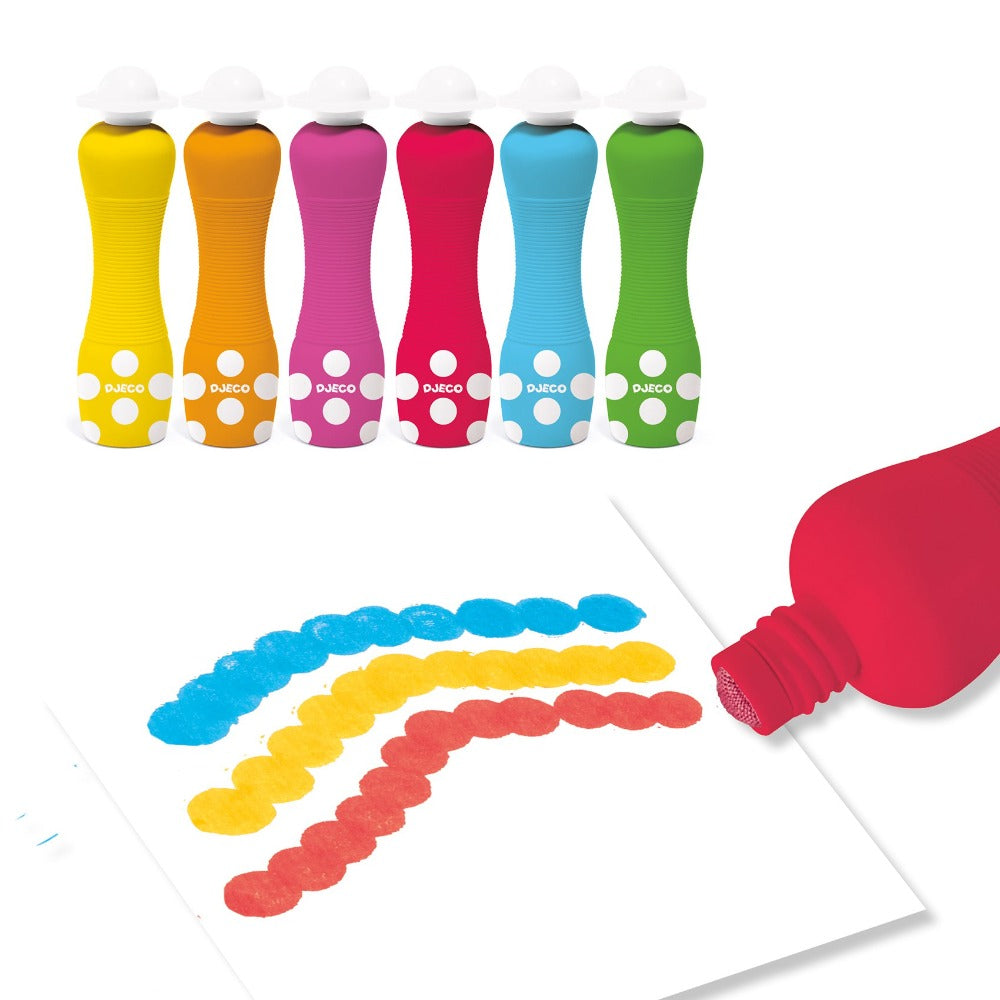 DJECO stempel verf 6 stks 18 mnd+