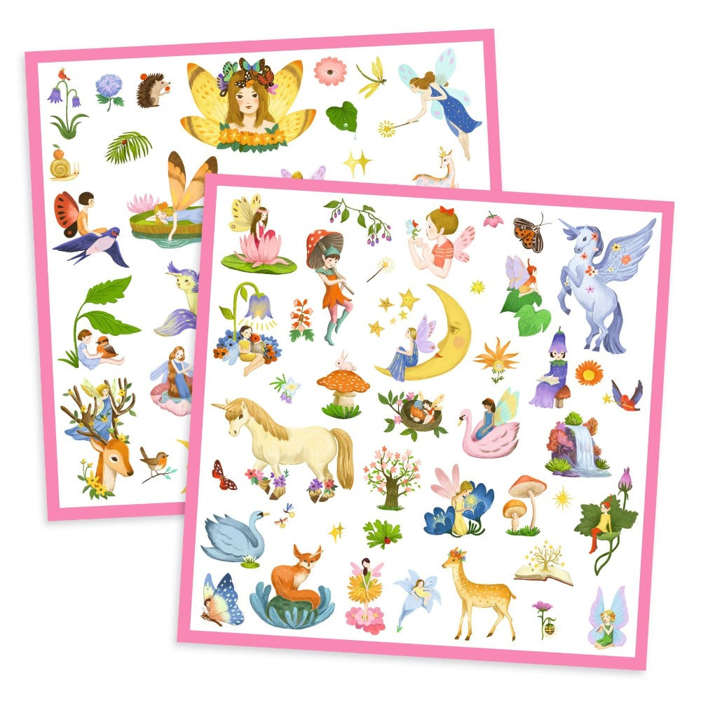 DJECO stickers Fantasy metallic 4 jr+