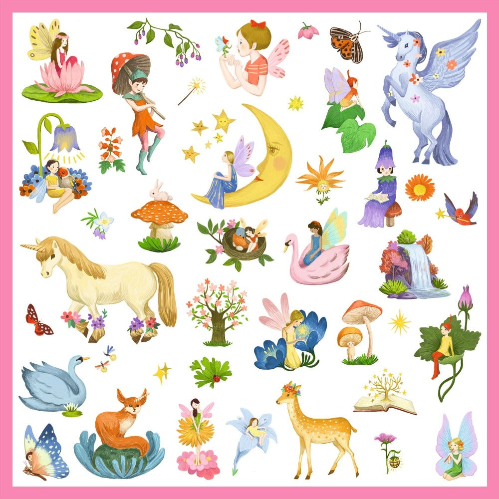 DJECO stickers Fantasy metallic 4 jr+
