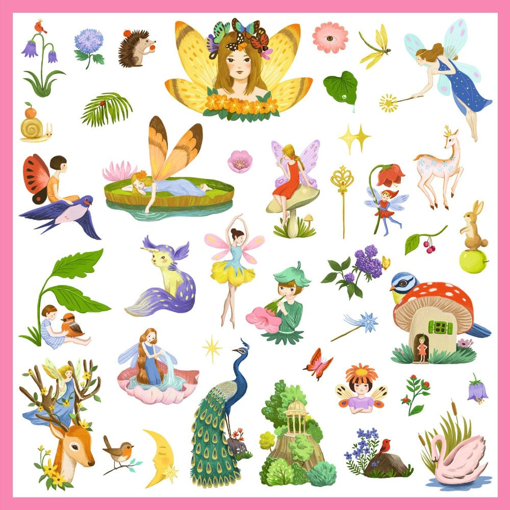 DJECO stickers Fantasy metallic 4 jr+