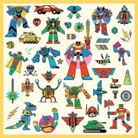 DJECO stickers Robots metallic 4 jr+