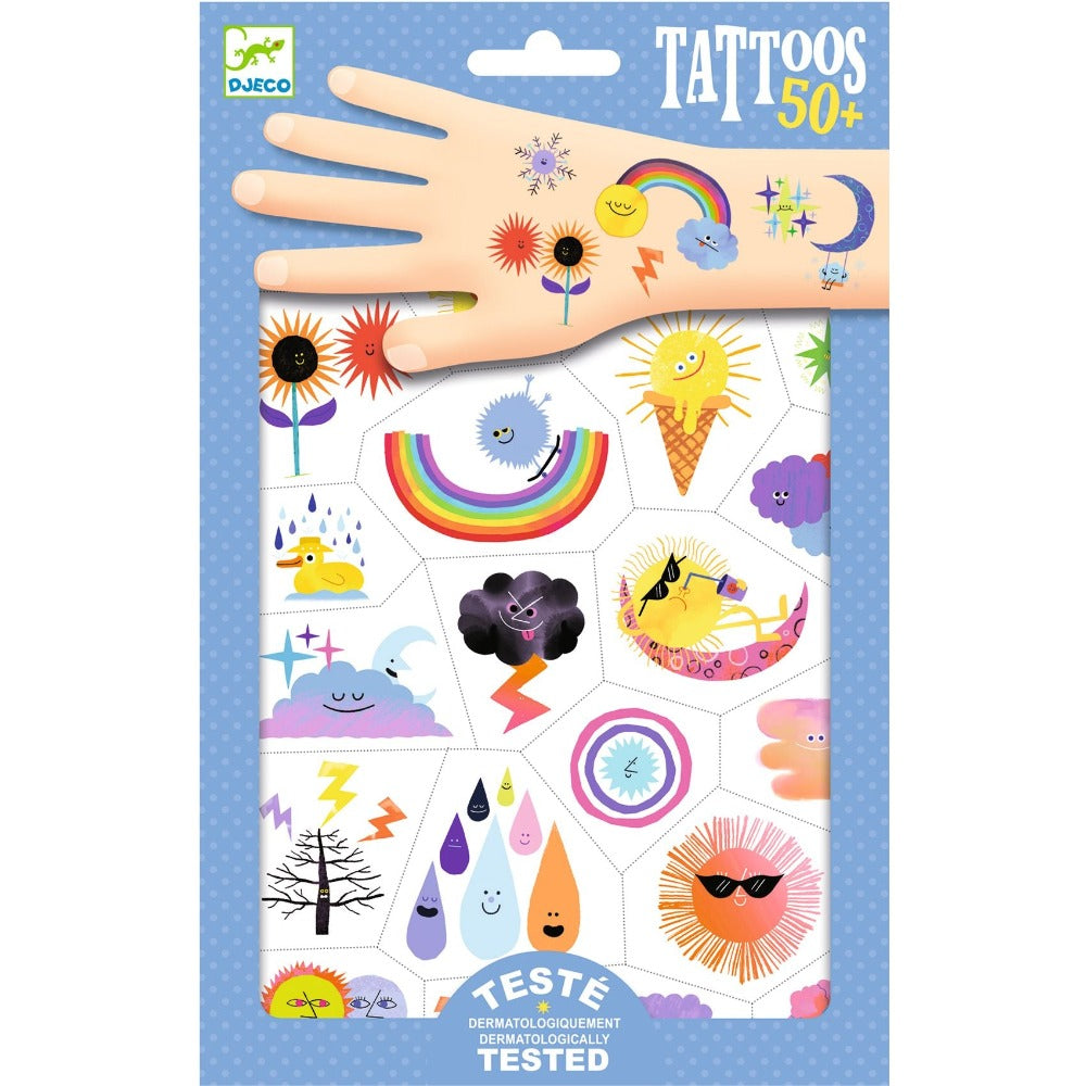 DJECO tattoo's Weather emojis