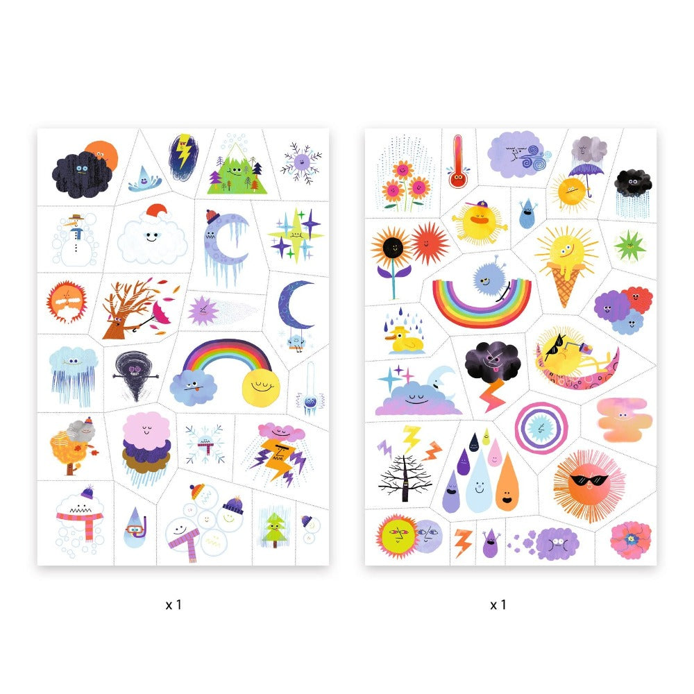 DJECO tattoo's Weather emojis