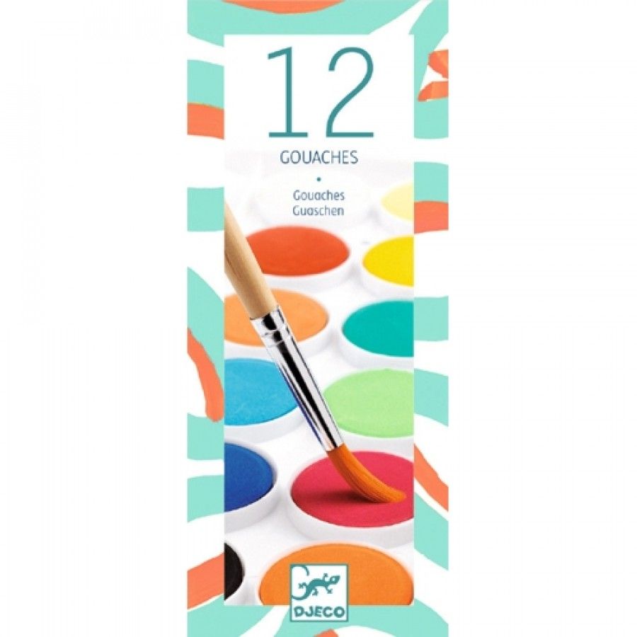 DJECO waterverf classic 12 kleuren