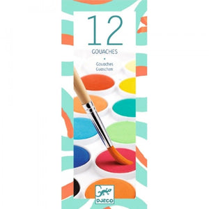 DJECO waterverf classic 12 kleuren