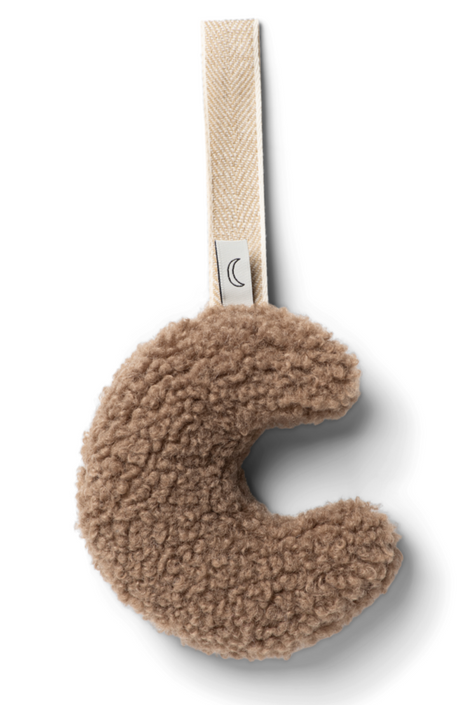 Dappermaentje speendoekje maan teddy koffie