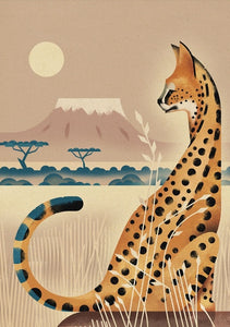 Dieter Braun poster Serval 50 x 70 cm
