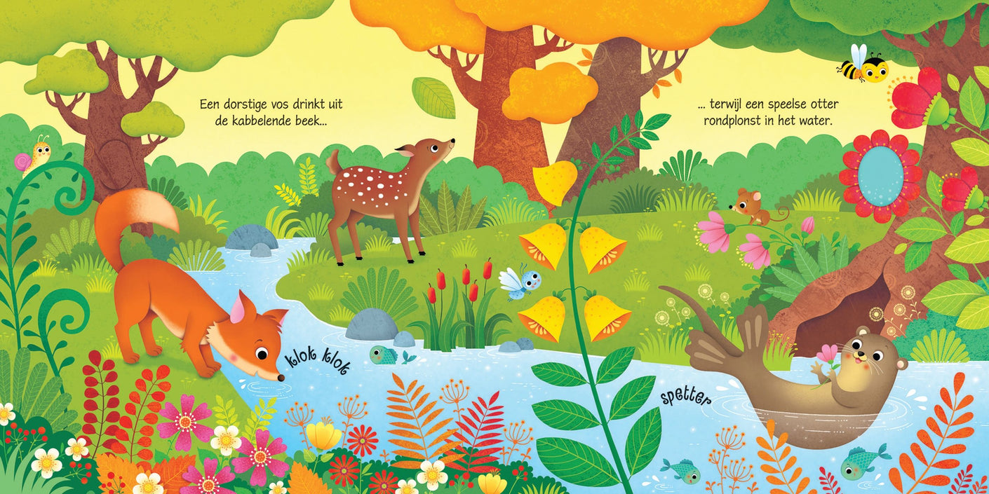 Geluiden in het bos - geluidenboek 1 jr+