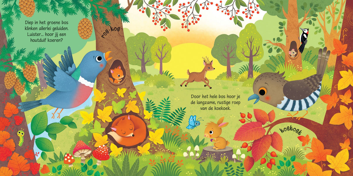 Geluiden in het bos - geluidenboek 1 jr+ 1707435