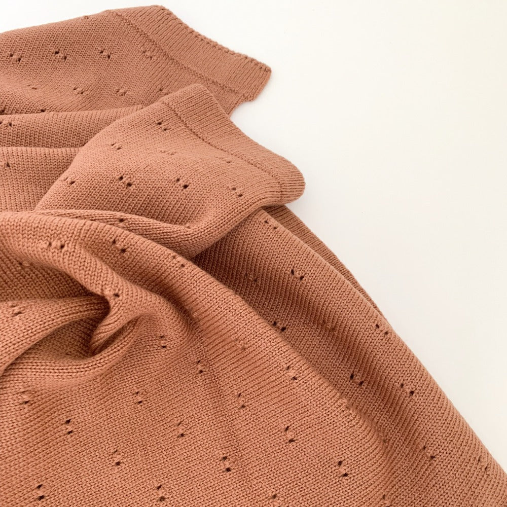 HVID deken Bibi brick 100% merino wol, fine Italian