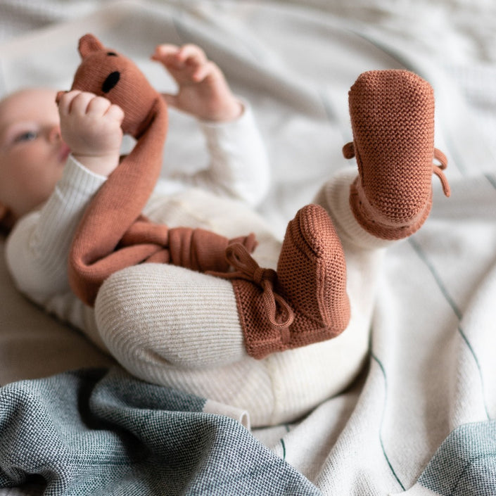 HVID knuffeldoekje Teddy tokki brick