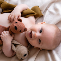 HVID knuffeldoekje Teddy tokki sand