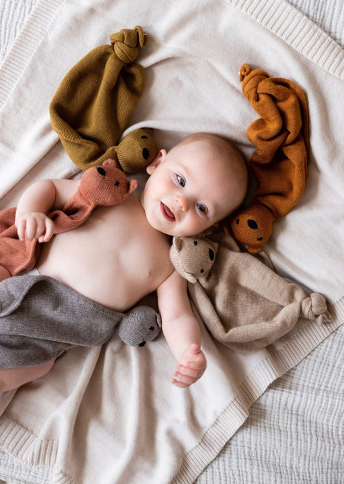 HVID knuffeldoekje Teddy tokki sand