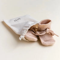 HVID slofjes apricot 9-15 mnd