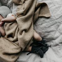 HVID slofjes charcoal 0-9 mnd