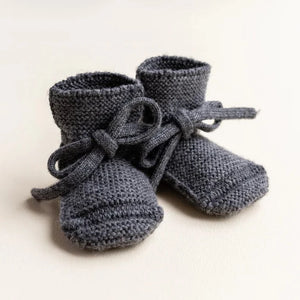 HVID slofjes charcoal 9-15 mnd