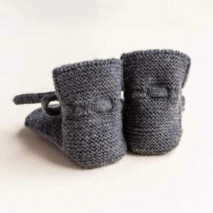 HVID slofjes charcoal 9-15 mnd