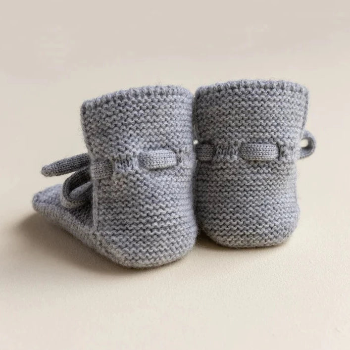 HVID slofjes grey melange 9-15 mnd 5404027802473