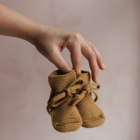 HVID slofjes ochre 0-9 mnd