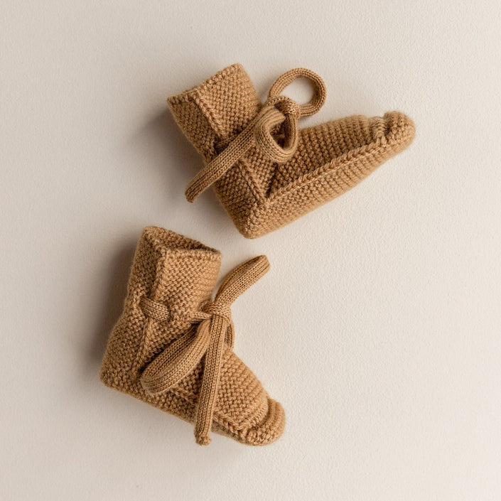 HVID slofjes ochre 0-9 mnd