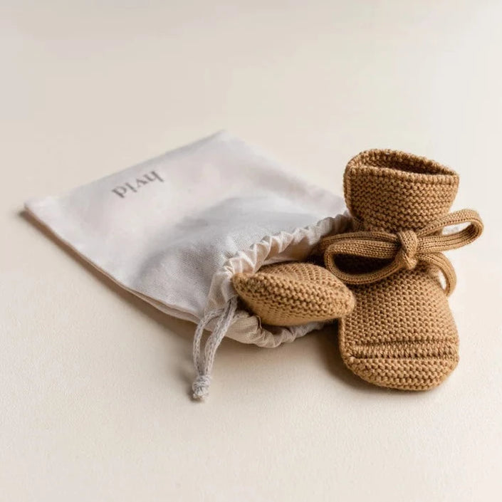 HVID slofjes ochre 9-15 mnd