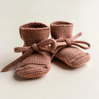 HVID slofjes terracotta 9-15 mnd