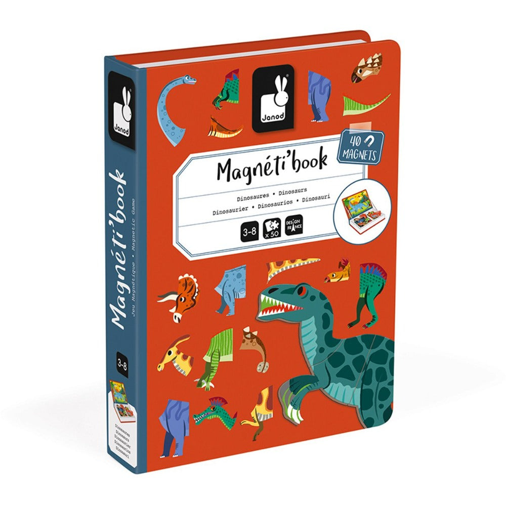 JANOD magneetboek dinosaurus 3jr+