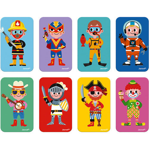 JANOD magneetboek kostuums jongens 3 jr+